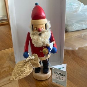 Brand: StracoHandcrafted wooden Holiday incense smoking man